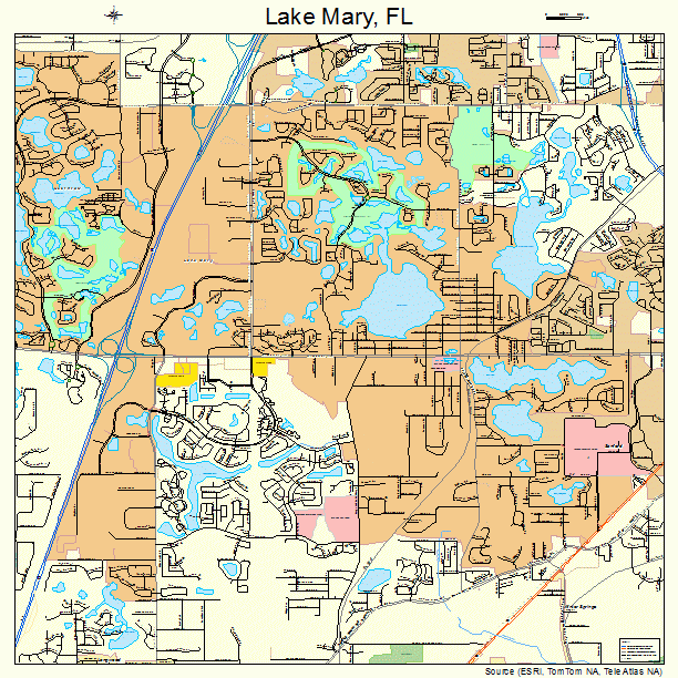 Lake Mary Florida Street Map 1238425