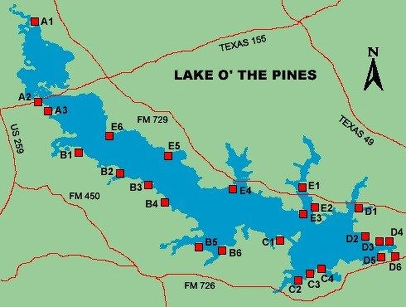 Lake Of The Pines Texas Map Printable Maps