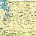 Laminated Map Administrative Map Of Washington State Poster 20 X 30