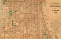 laminated poster blanchard s map of chicago with the new street names LAMINATED POSTER Blanchard s Map Of Chicago With The New Street Names