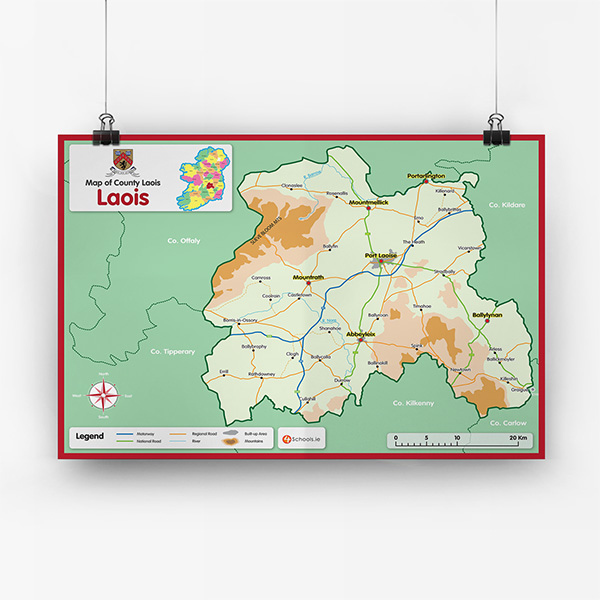 Laois County Map 4schools ie