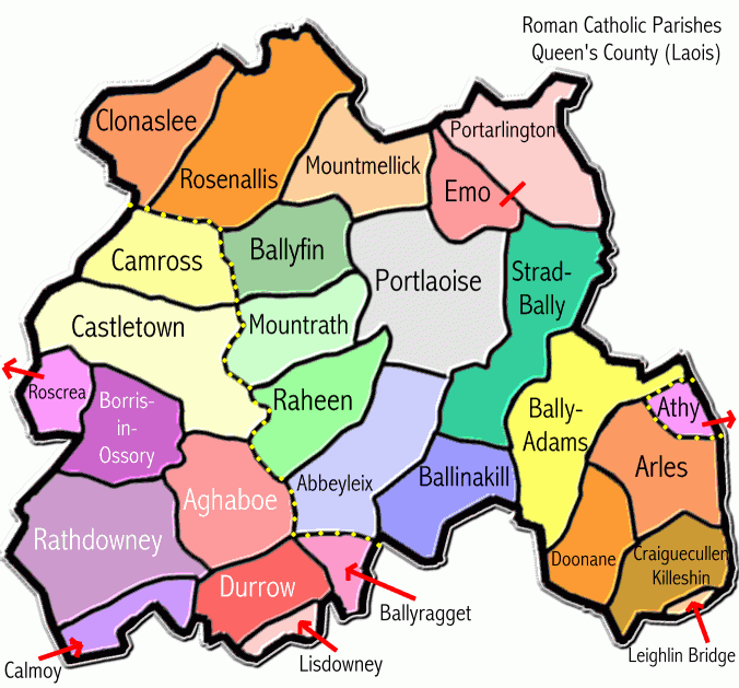 Laois Map Region City Map Of Ireland City Regional Political