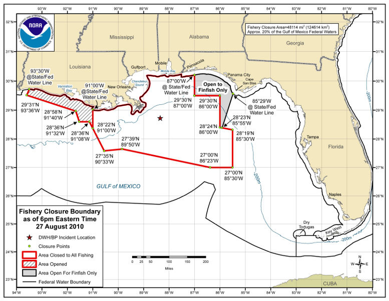 Large Area In The Gulf Reopened For Fishing