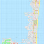 Large Detailed Map Of Cocoa Beach Cocoa Beach Florida Map Printable