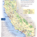Large Detailed National Parks Map Of California State 20 Inch By 30
