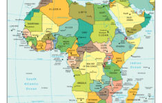 Large Detailed Political Map Of Africa With All Capitals And Major