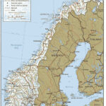 Large Detailed Relief And Political Map Of Norway With Highways And