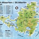 Large Detailed Road And Physical Map Of St Maarten St Maarten Large