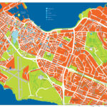 Large Detailed Road And Tourist Map Of Reykjavik City Center Reykjavik