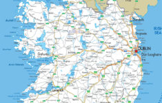 Large Detailed Road Map Of Ireland With All Cities And Airports