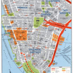 Large Detailed Road Map Of Lower Manhattan NYC Vidiani Maps Of