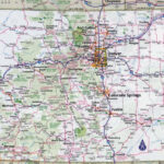 Large Detailed Roads And Highways Map Of Colorado State With All Cities