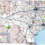 Large Detailed Roads And Highways Map Of Texas State With All Cities