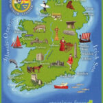 Large Detailed Tourist Illustrated Map Of Ireland Ireland Europe