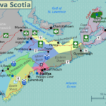 Large Detailed Tourist Map Of Nova Scotia Printable Map Of Nova