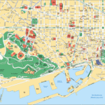 Large Detailed Tourist Street Map Of Barcelona With Regard To Barcelona