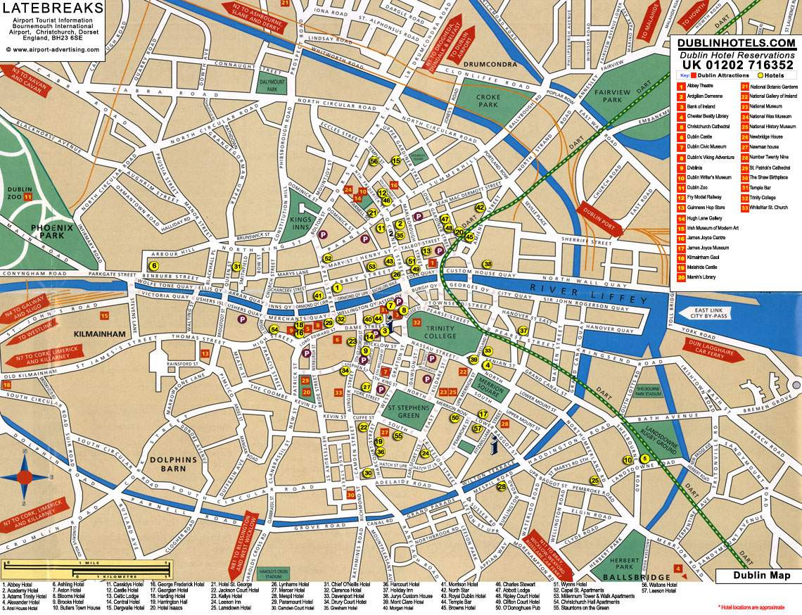 Large Dublin Maps For Free Download And Print High Resolution And 