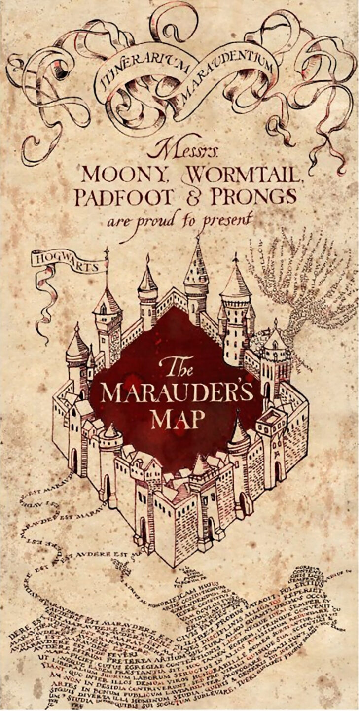 The Marauders Map Print Template