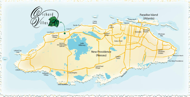 Printable Map Of Nassau Bahamas