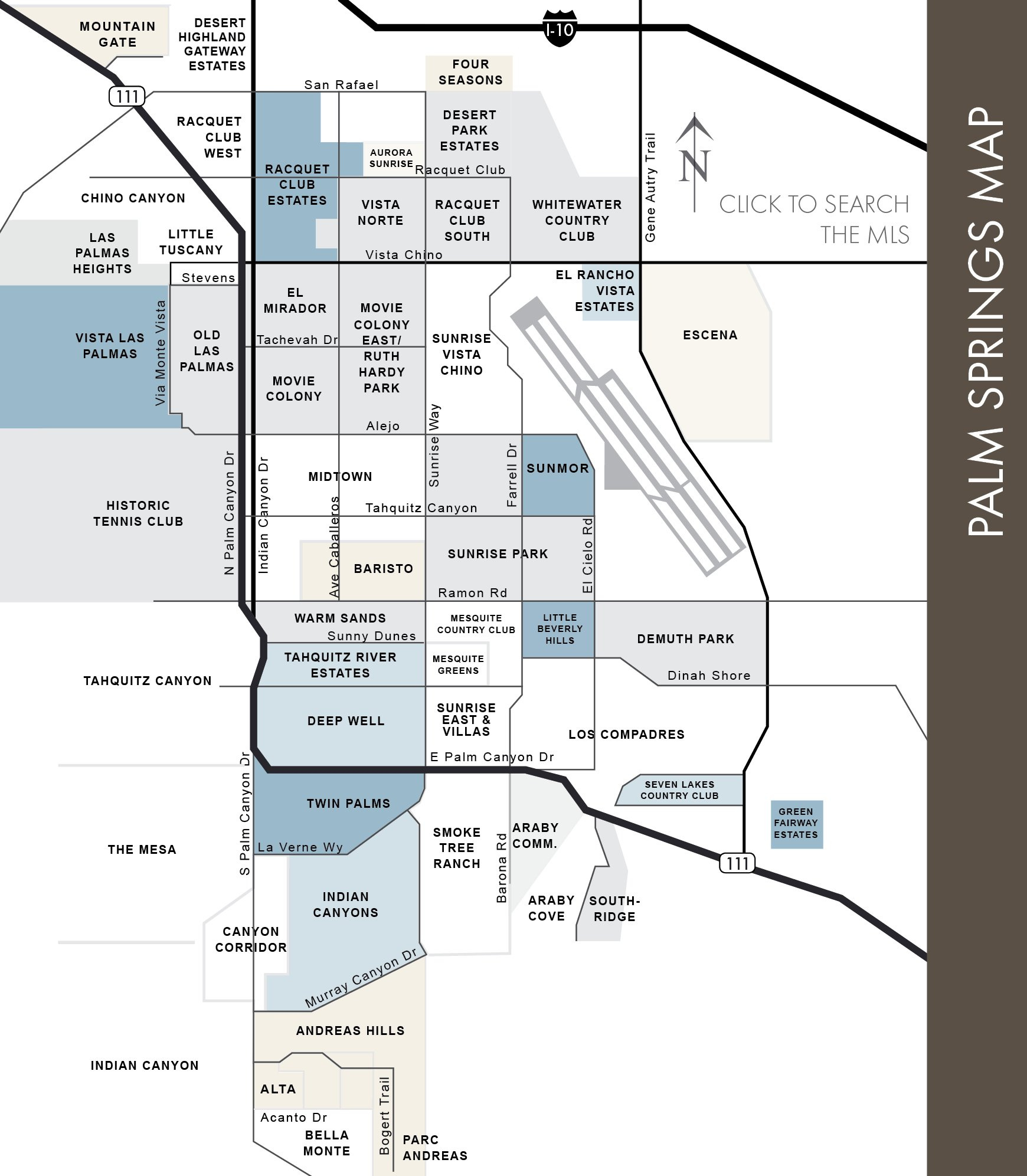 Large Palm Springs Maps For Free Download And Print High Resolution 