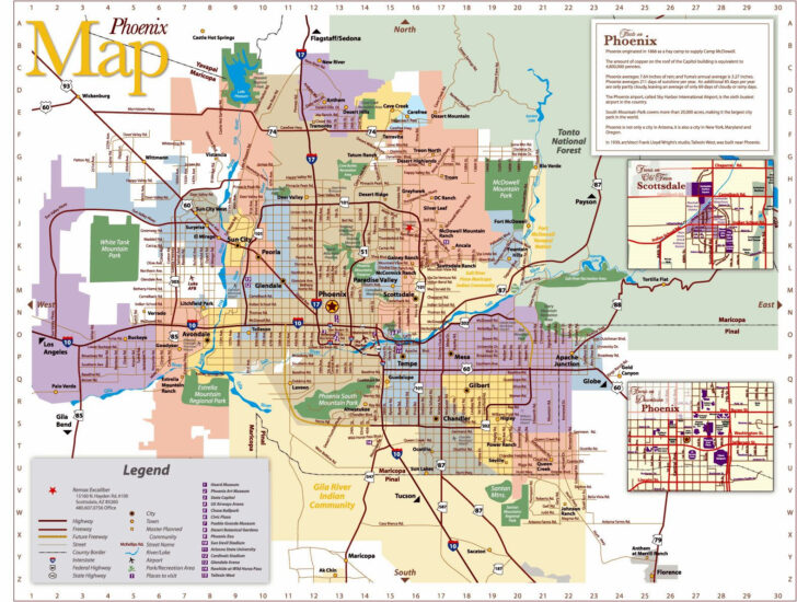 Printable Map Of Phoenix Area