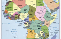 Large Political Map Of Africa With Capitals And Major Cities 1993