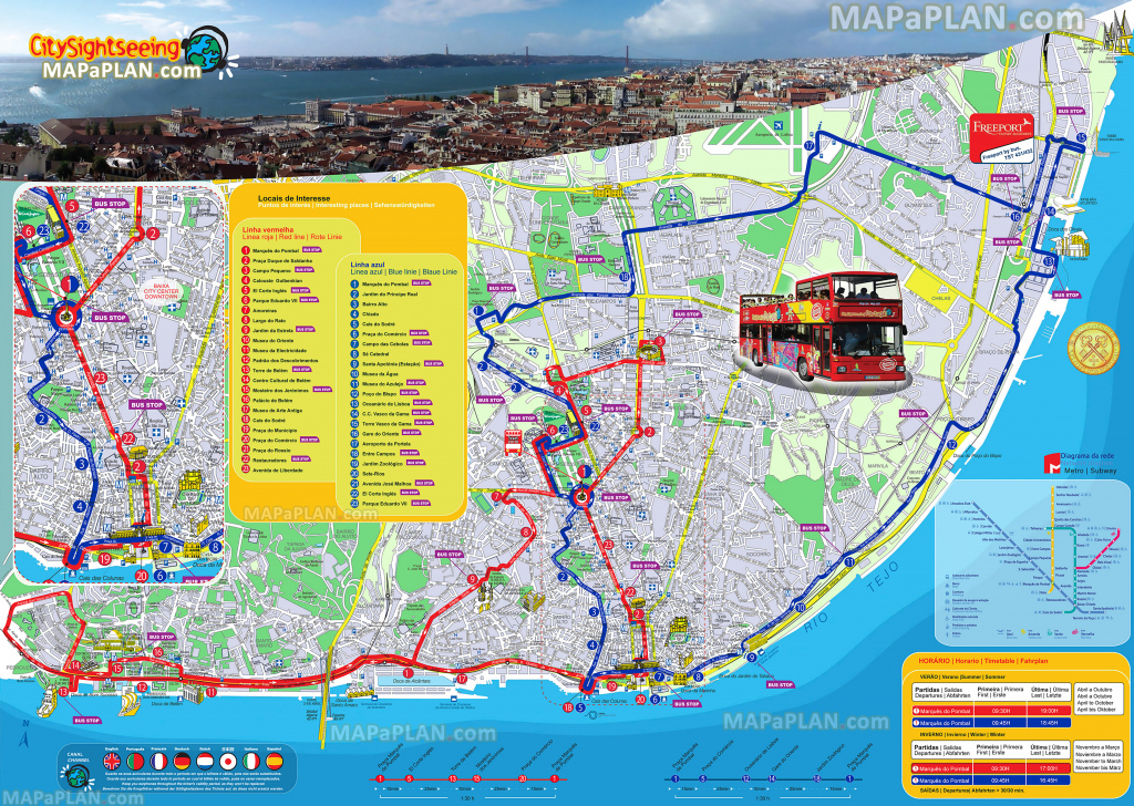 Lisbon Tourist Map Printable Printable Maps