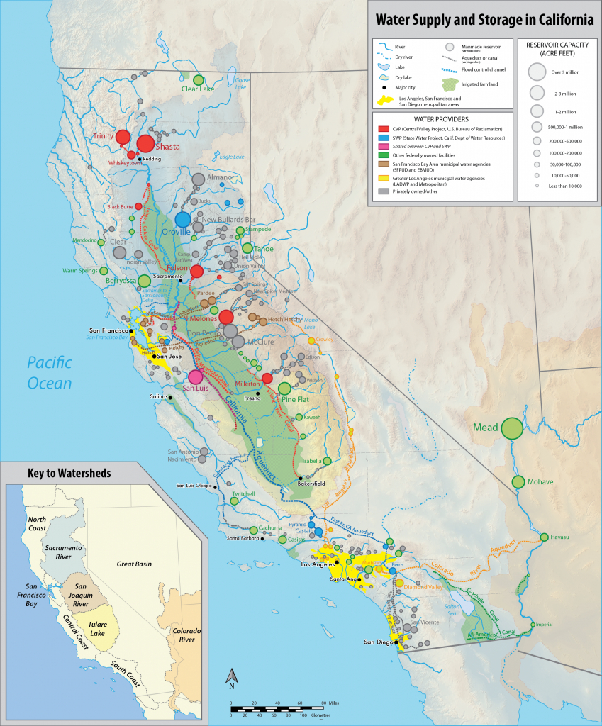 List Of Largest Reservoirs Of California Wikipedia California 