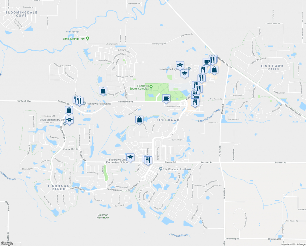 Lithia Florida Map Printable Maps