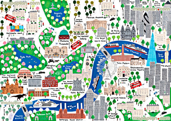 Printable Childrens Map Of London