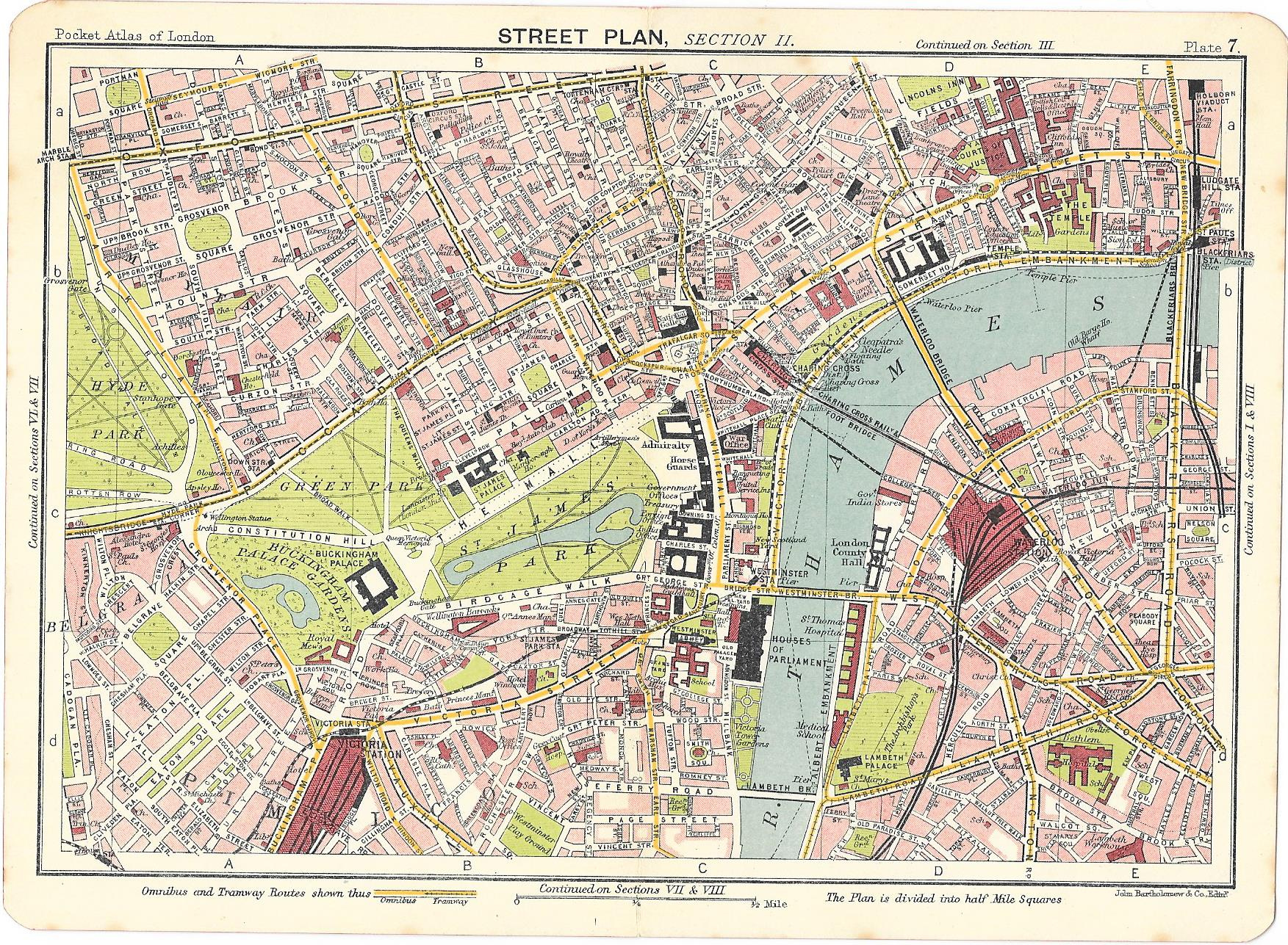 London West End Street Map Frontispiece