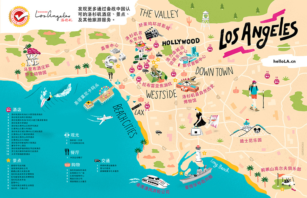 Los Angeles Tourism Antoine Corbineau Illustration Design