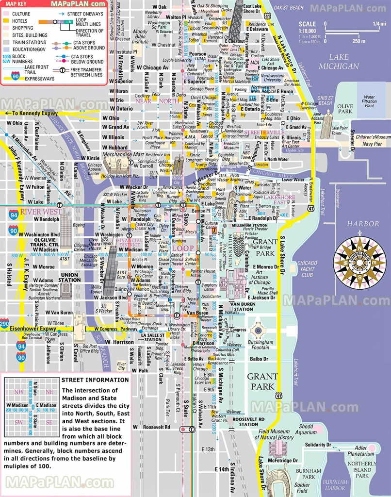 Magnificent Mile Map Printable Printable Maps