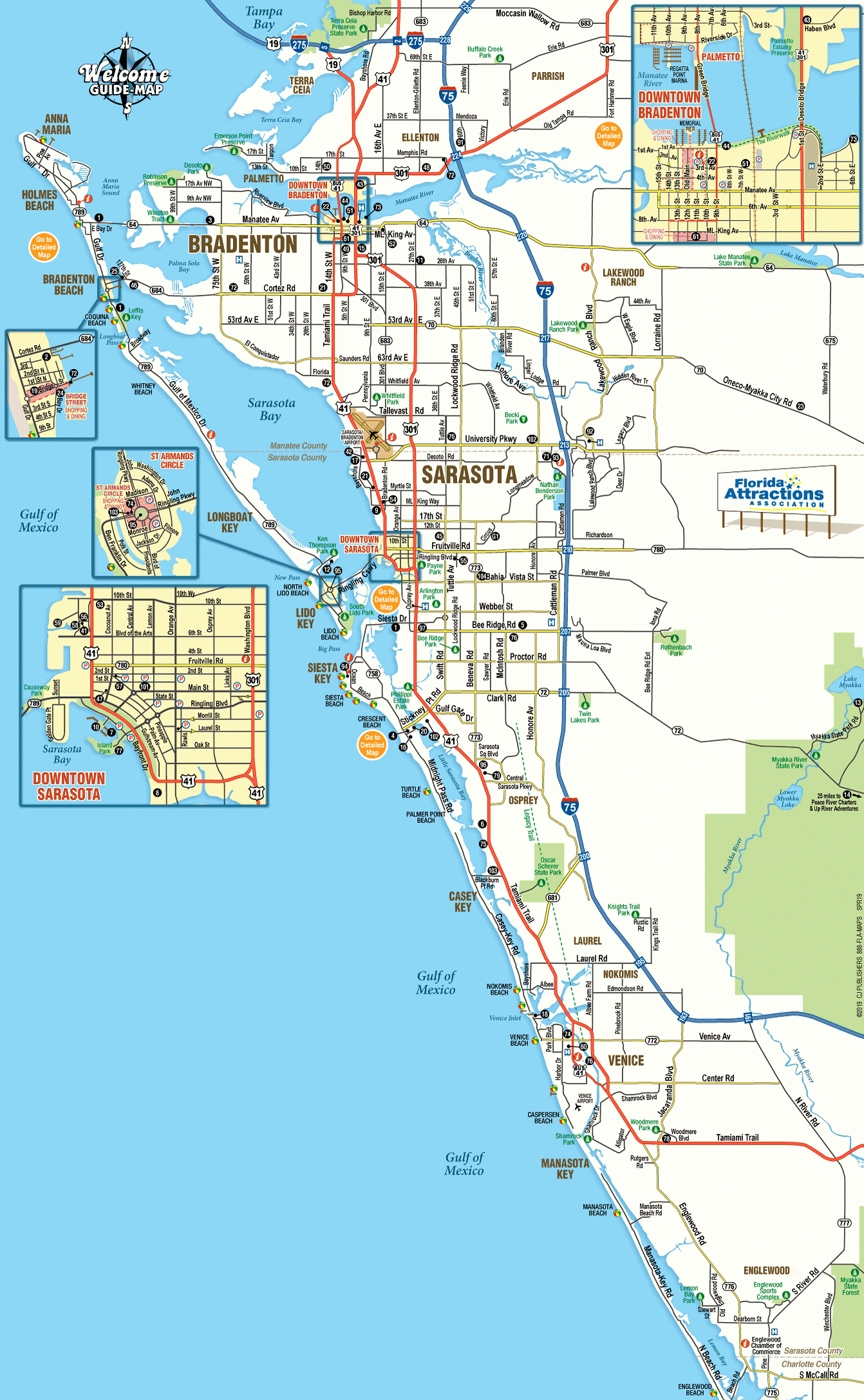 Manasota Key Florida Map Printable Maps