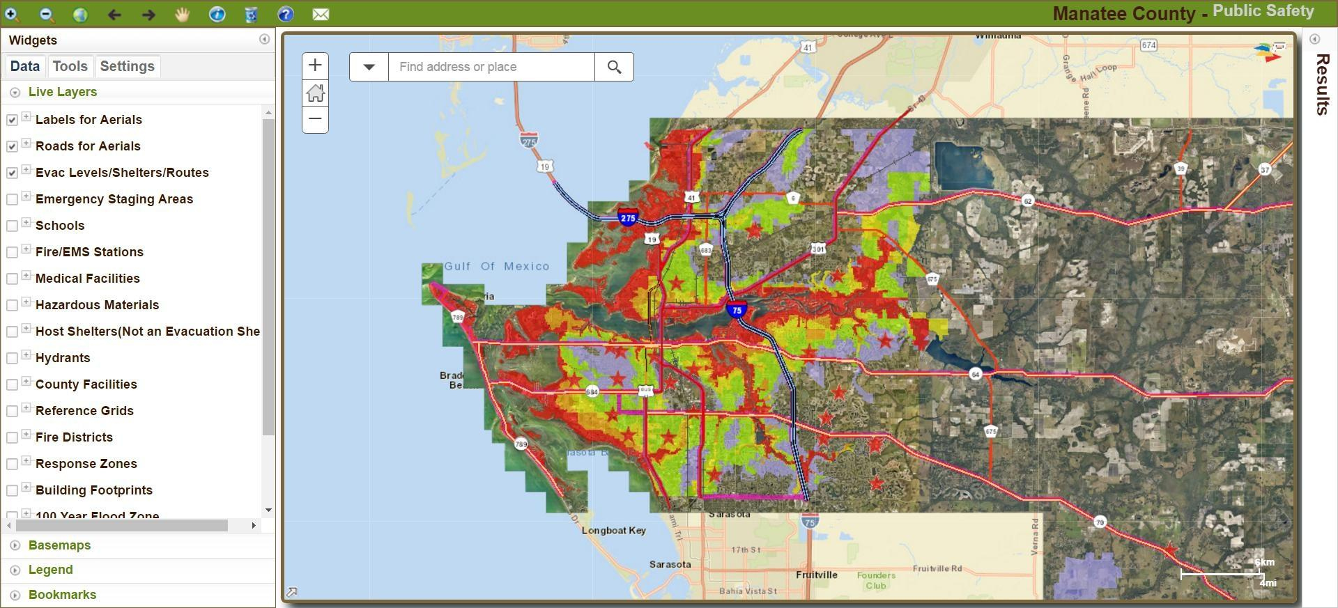 Manatee County Updates Hurricane Storm Surge Maps Sarasota Florida 