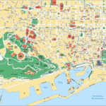 Map Of Barcelona Tourist Attractions Sightseeing Tourist Tour