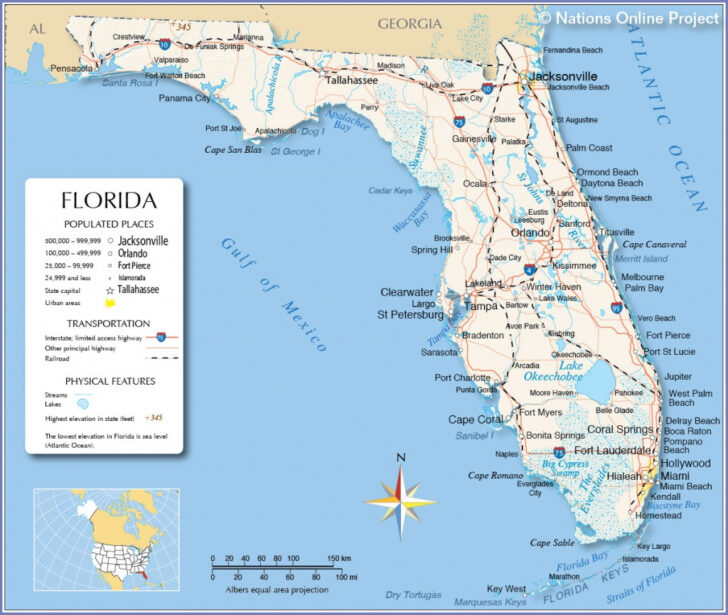 Map Of Florida Gulf Side