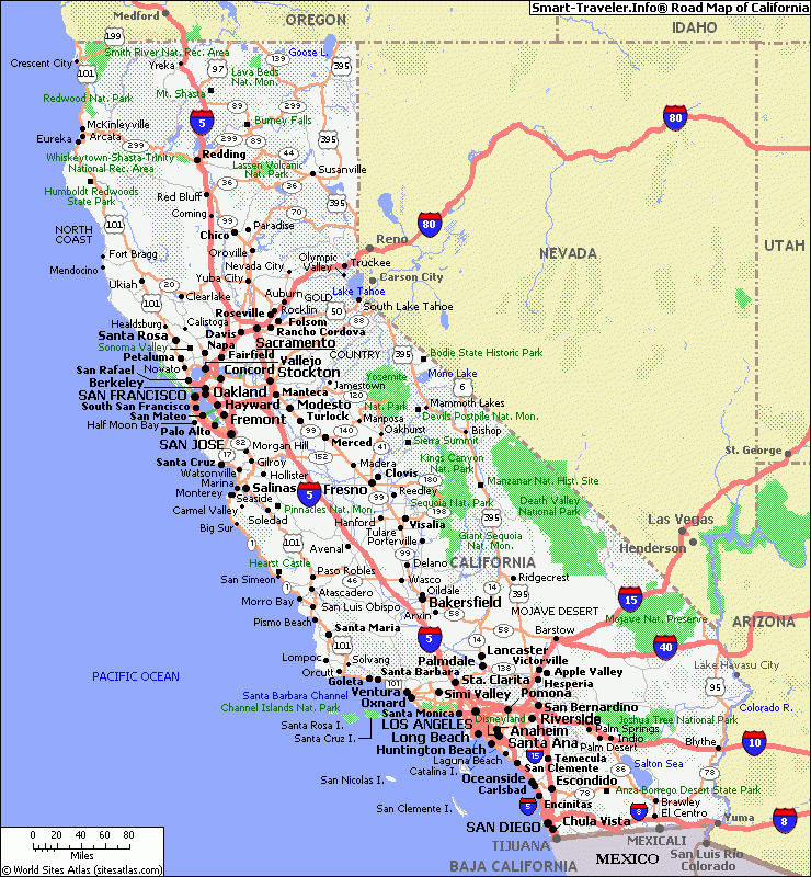 Map of california 1 California Map California California Travel