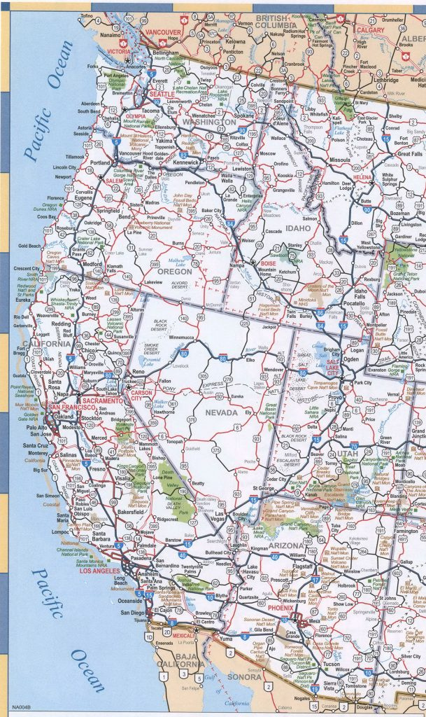 Map Of California And Oregon Coast Klipy Road Map Oregon California 