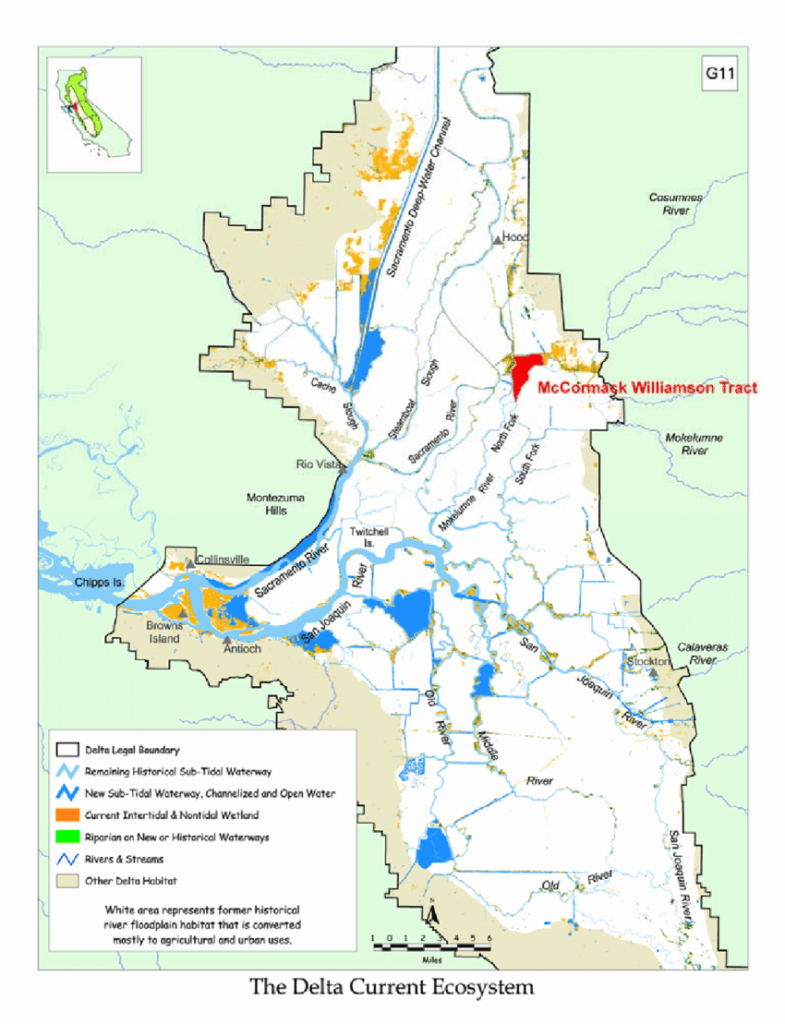 Map Of California Delta Waterways Printable Maps