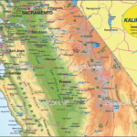 Map Of California Middle Region In USA Welt Atlas De