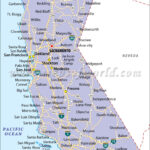 MAP OF CALIFORNIA Nxsone45