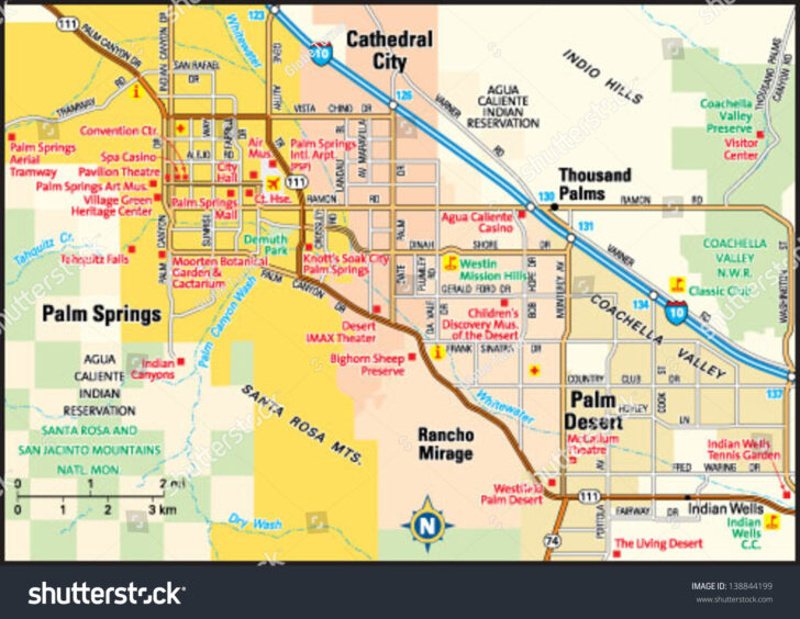 Map Of Palm Springs Area