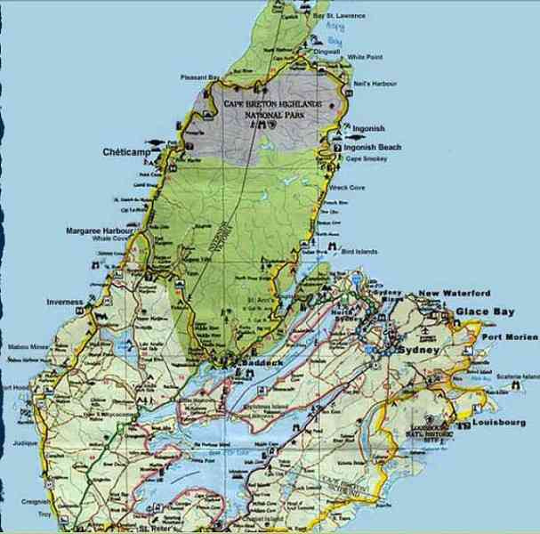 Map Of Regions Cape Breton Wells Printable Map   Map Of Cape Breton Holidaymapq 1 