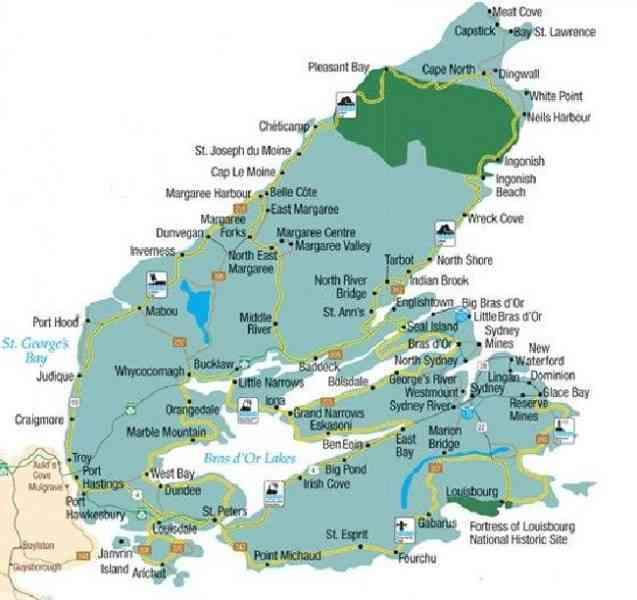 Map Of Cape Breton HolidayMapQ