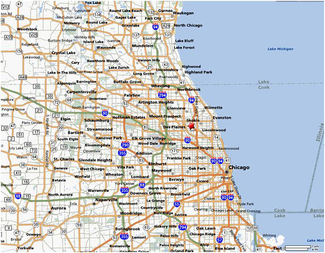 Map Of Chicago Area And Suburbs Printable Map Wells Printable Map