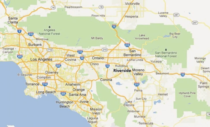 Printable Map Of Riverside County