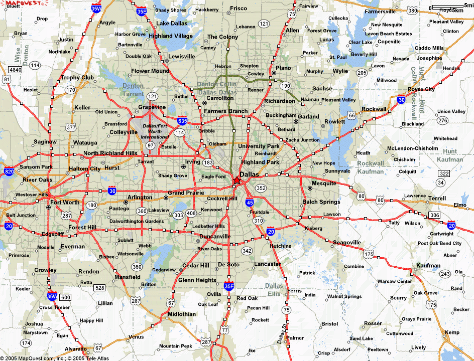 Map Of Dallas Texas TravelsMaps Com