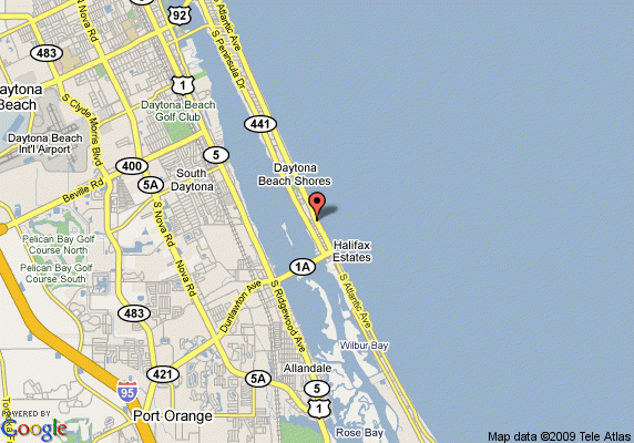 Map Of Daytona Seabreeze Daytona Beach