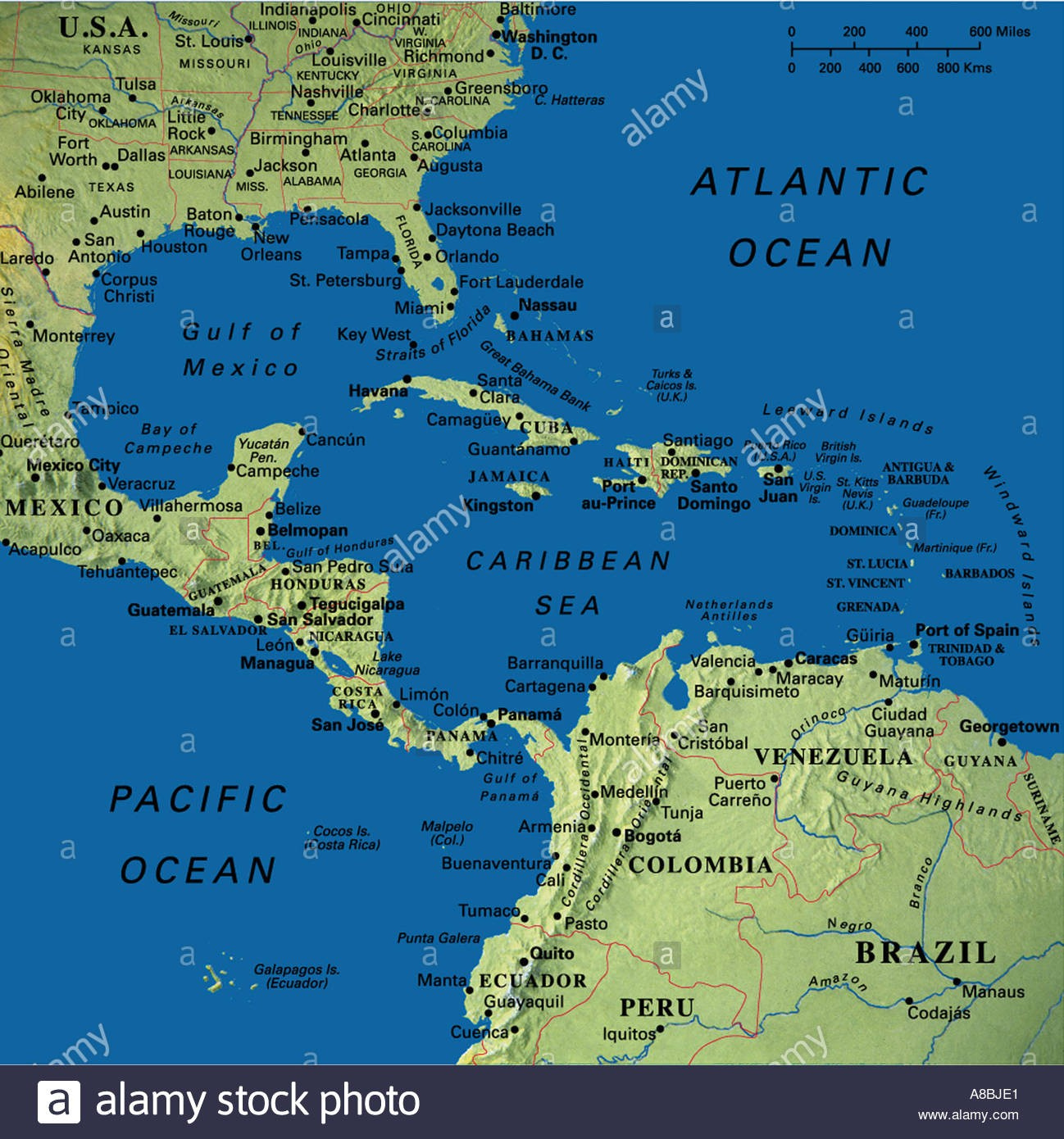 Map Of Florida And Caribbean Printable Maps